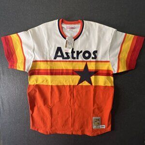 Signed Vtg  Houston Astros Jersey 2XL Nolan Ryan 34 Mitchell Ness w/Tag HOLOGRAM